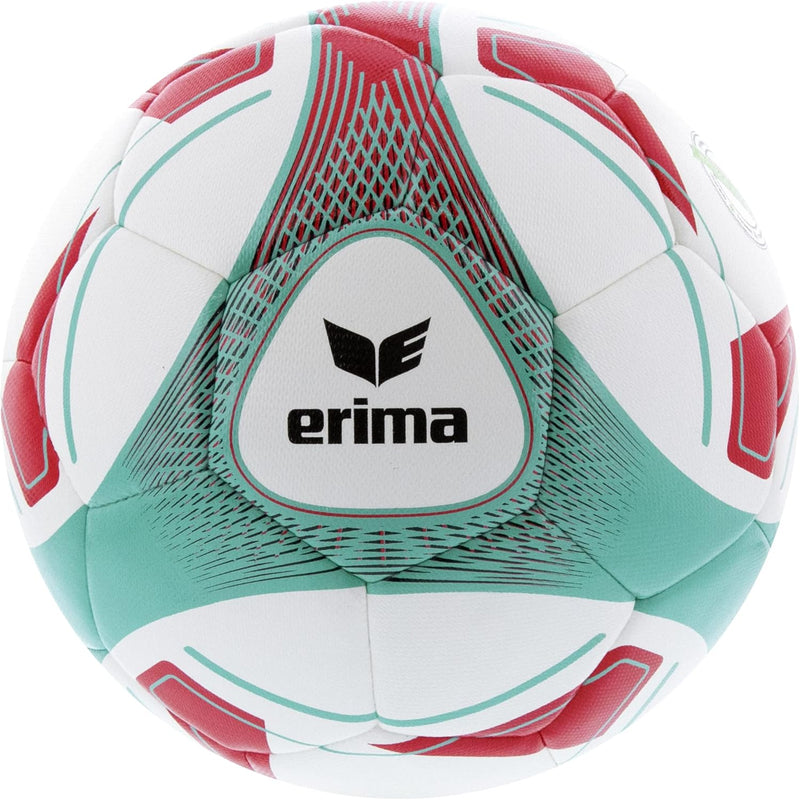 Erima Unisex – Erwachsene Hybrid Training Fussball 5 rot/hellblau, 5 rot/hellblau