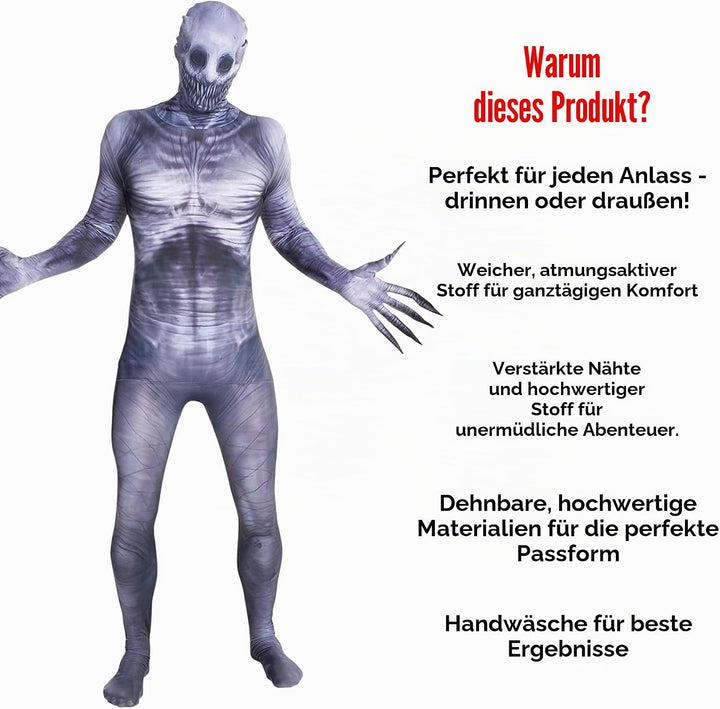 Morphsuits The Rake Kostüm für Erwachsene, Monster Verkleidung, Halloween und Karneval - M (150cm-16