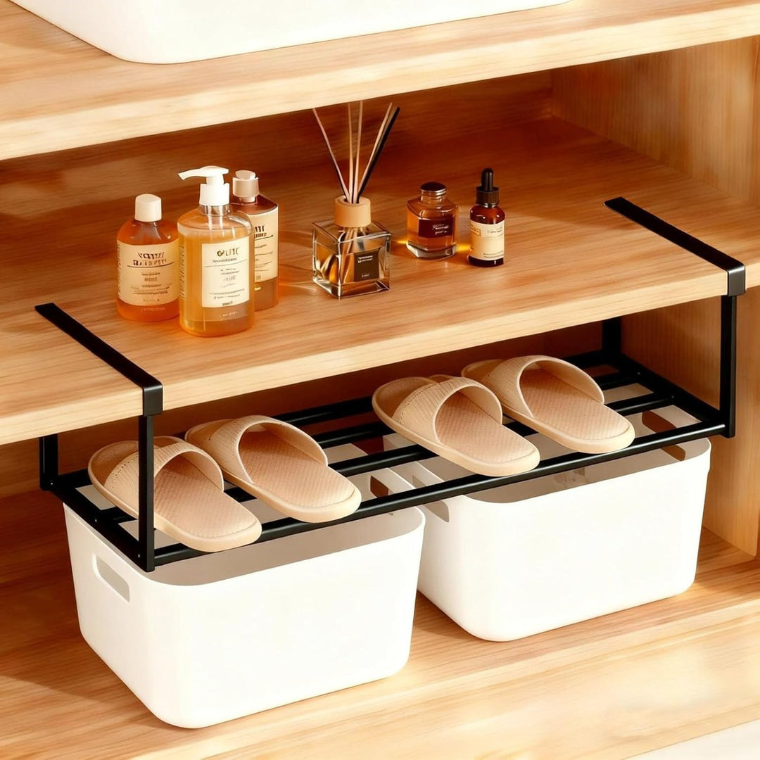 DMJJSD Hängendes Schuhregal Organizer 2Pcs, Erweiterbarer 40-70cm Schuhorganizer Hängend, Schuhregal