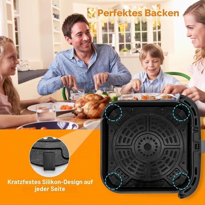 GXF Grillplatte für Heissluftfritteuse für Ninja AF180UK Air Fryer Pro XL 6-in-1 6.2L, 21.6x20.3 cm