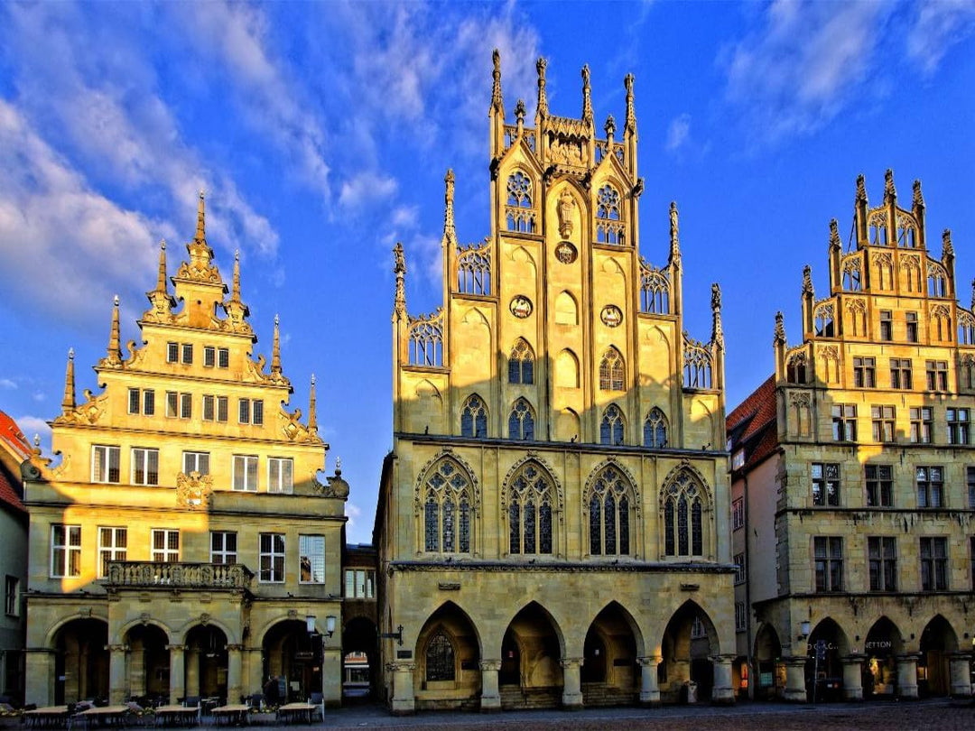CALVENDO Puzzle Münster - Das Rathaus, EIN gotischer BAU aus der Mitte des 14. Jahrhunderts 1000 Tei