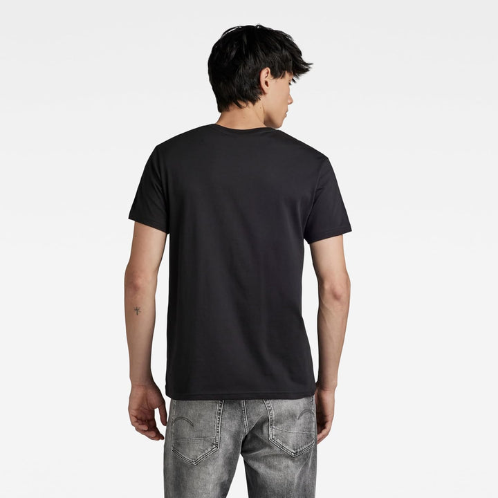 G-STAR RAW Herren Denim Graphic T-Shirt XS Schwarz (Dk Black D24697-336-6484), XS Schwarz (Dk Black