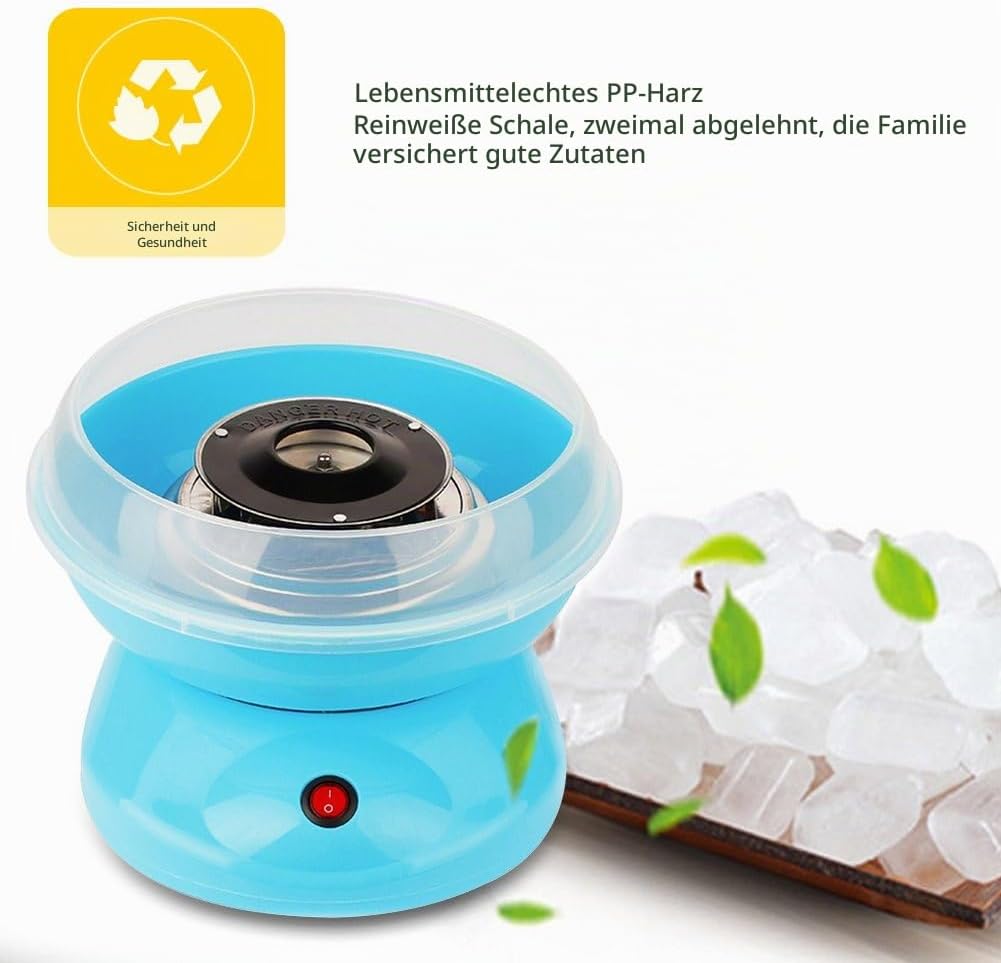 Zuckerwattemaschine für Zuhause mit Zubehör, Zuckerwatte Zucker Set für Zuhause Kindergeburtstag Par