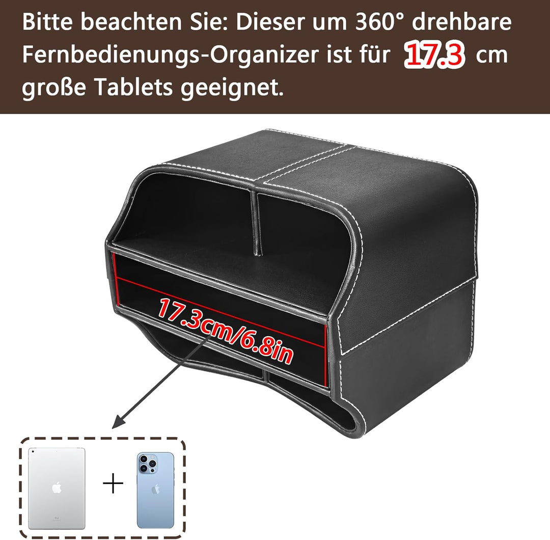 Schreibtisch Organizer,360° Rotierende Grosse Kapazitätstifte Schreibtisch Stiftehalter mit 5 Fächer