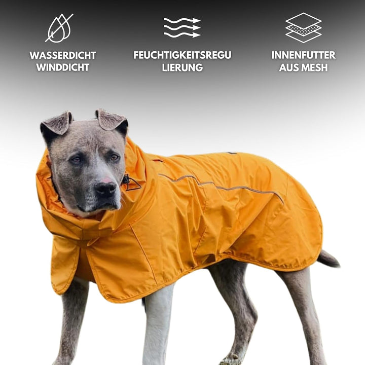 Spark Paws Hunderegenmantel, wasserdichte Winddichte Regenjacke, für kleine, mittlere, grosse und ex
