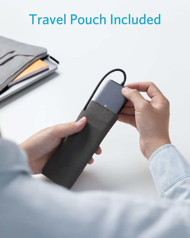 Anker USB C Hub, 7 in 1 PowerExpand+ Adapter mit 4K HDMI, 60W Power Delivery, 1GBPS Ethernet, 2 USB