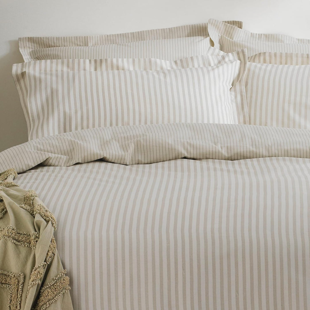 Yard The Linen Hebden Bettbezug-Set, Natur, King Size King Size Natur, King Size Natur