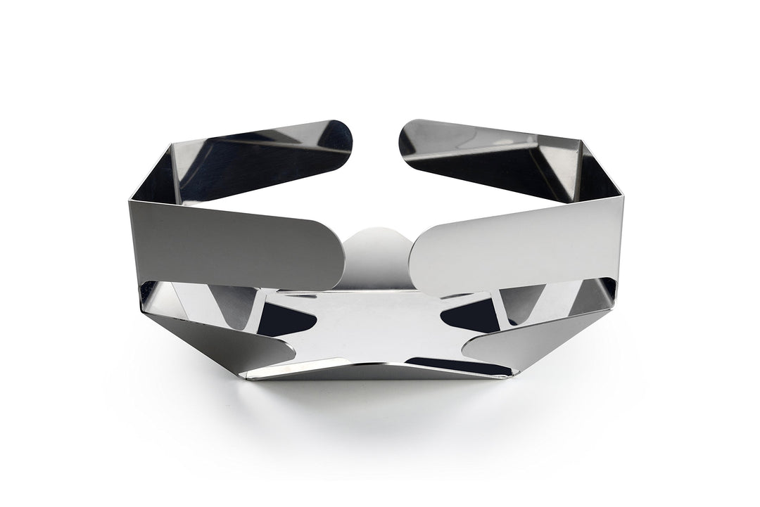 Alessi GIA16 Papierkorb, Edelstahl poliert Acier Brillant, Acier Brillant
