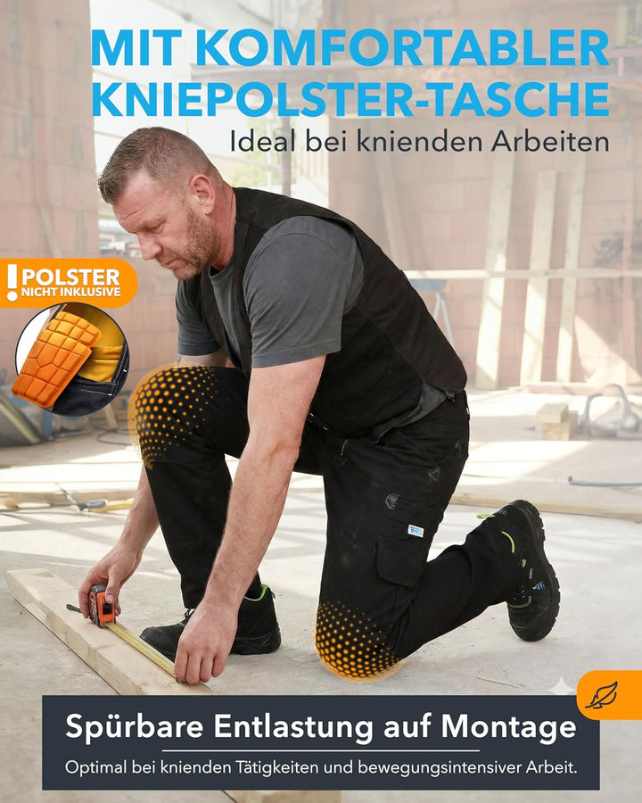 TMG Zunfthose Herren ohne Schlag – Dachdeckerhose aus 100% Baumwolle mit viel Stauraum, Zimmermannsh
