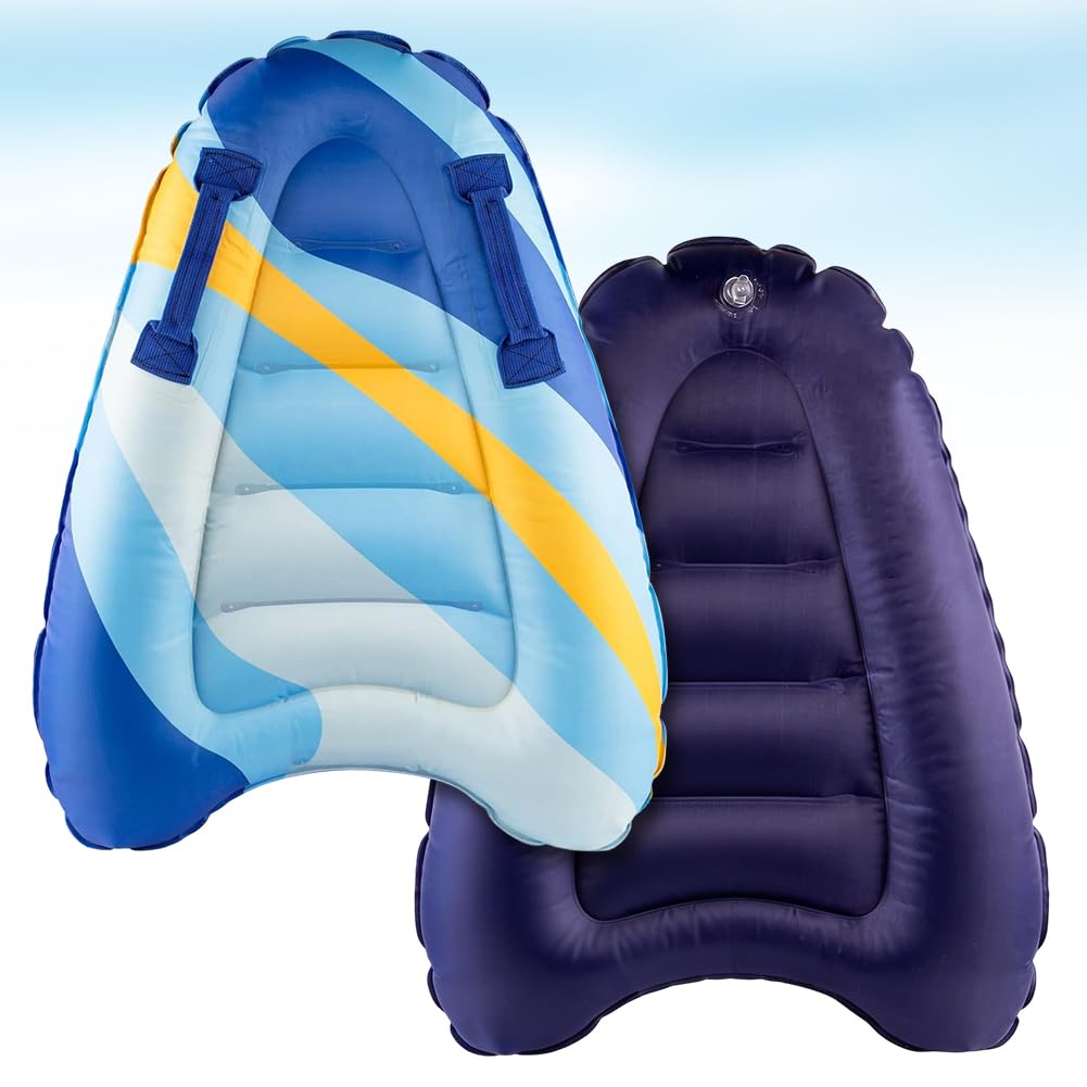 Bodyboard Aufblasbar, Aufblasbares Surfbrett, Tragbares Bodyboard Kinder mit Griffen, Aufblasbares S