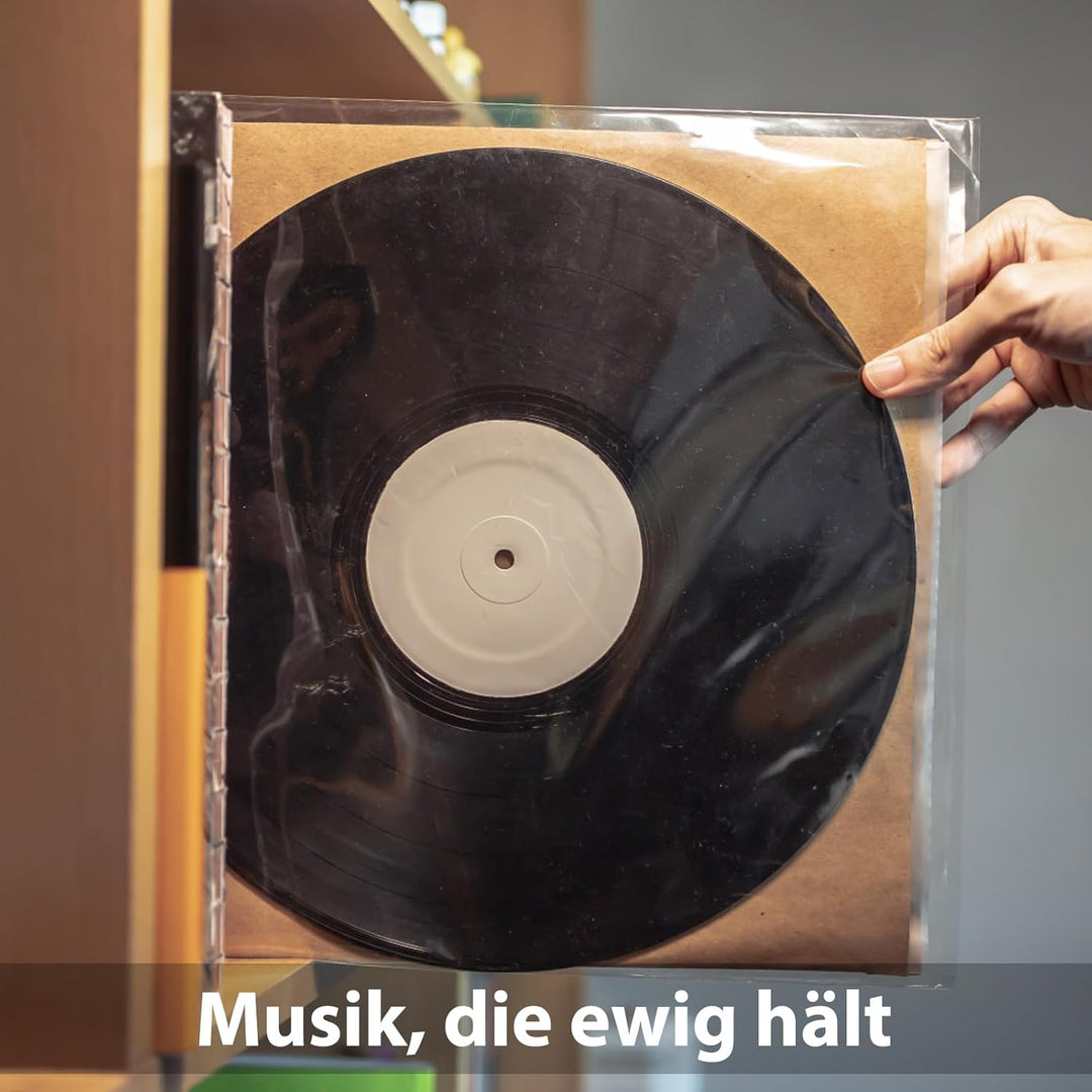 Gatefold Vinyl-Aussenhüllen, 32,4 cm, transparent, professionelle Schallplattenaufbewahrung, Schutz