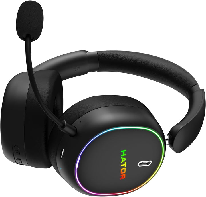 HATOR Phoenix 2 Wireless Gaming-Headset – 40mm Hi-Res Treiber, Hybrid ANC, Spatial Audio, Head Track