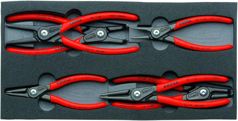 Knipex Präzisions-Sicherungsringzangen-Set in Schaumstoffeinlage 00 20 01 V02