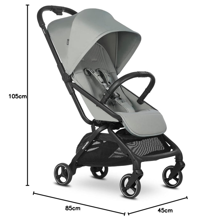 Easywalker Rockey S Reisebuggy & Kinderwagen 0-22 kg, Cabin Size, Automatisch Faltbar, Leicht & Komp