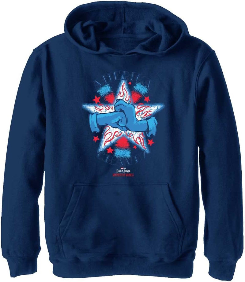 Marvel Unisex Kinder Get Ready Hoodie, Marineblau Heather, L