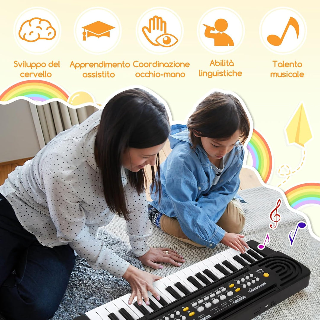 Keyboard Kinder, Klavier Kinder, Multifunktions Kinder Musikinstrumente Spielzeug, Elektronisches Kl