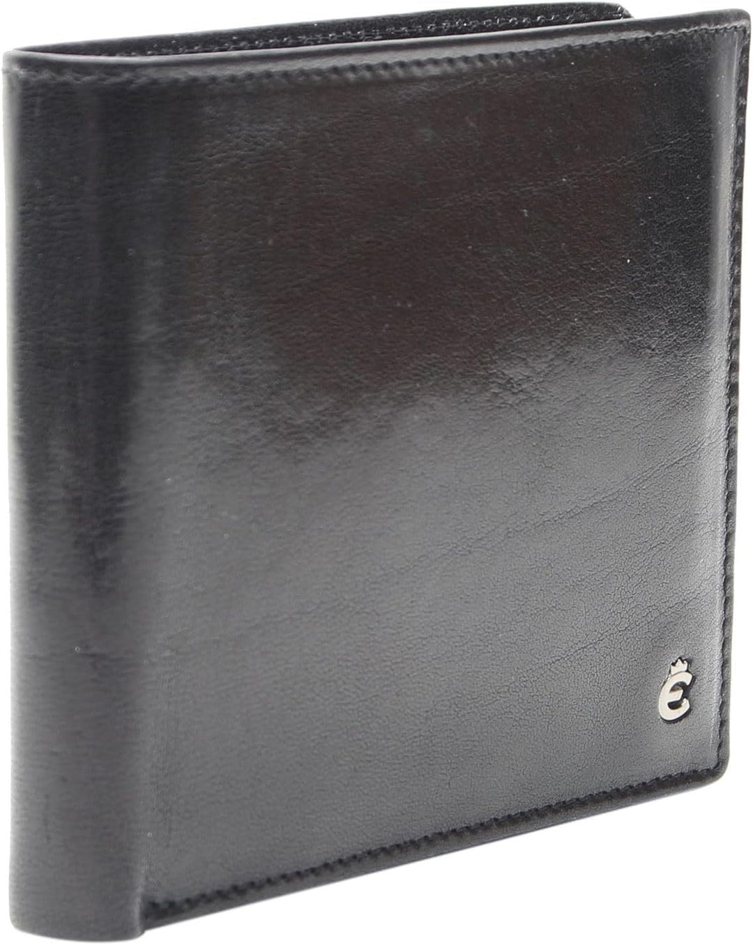 Esquire Toscana Geldbörse II Leder 12,5 cm Schwarz, Schwarz