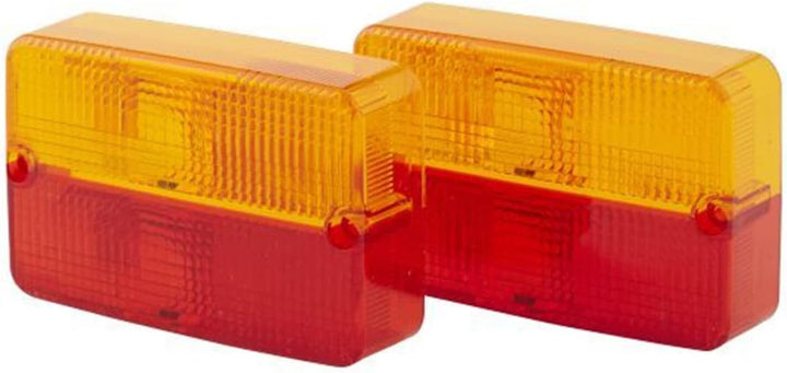 HELLA - Heckleuchte - Glühlampe - 12V - Anbau/geschraubt - Lichtscheibenfarbe: rot/gelb - Kabel: 900