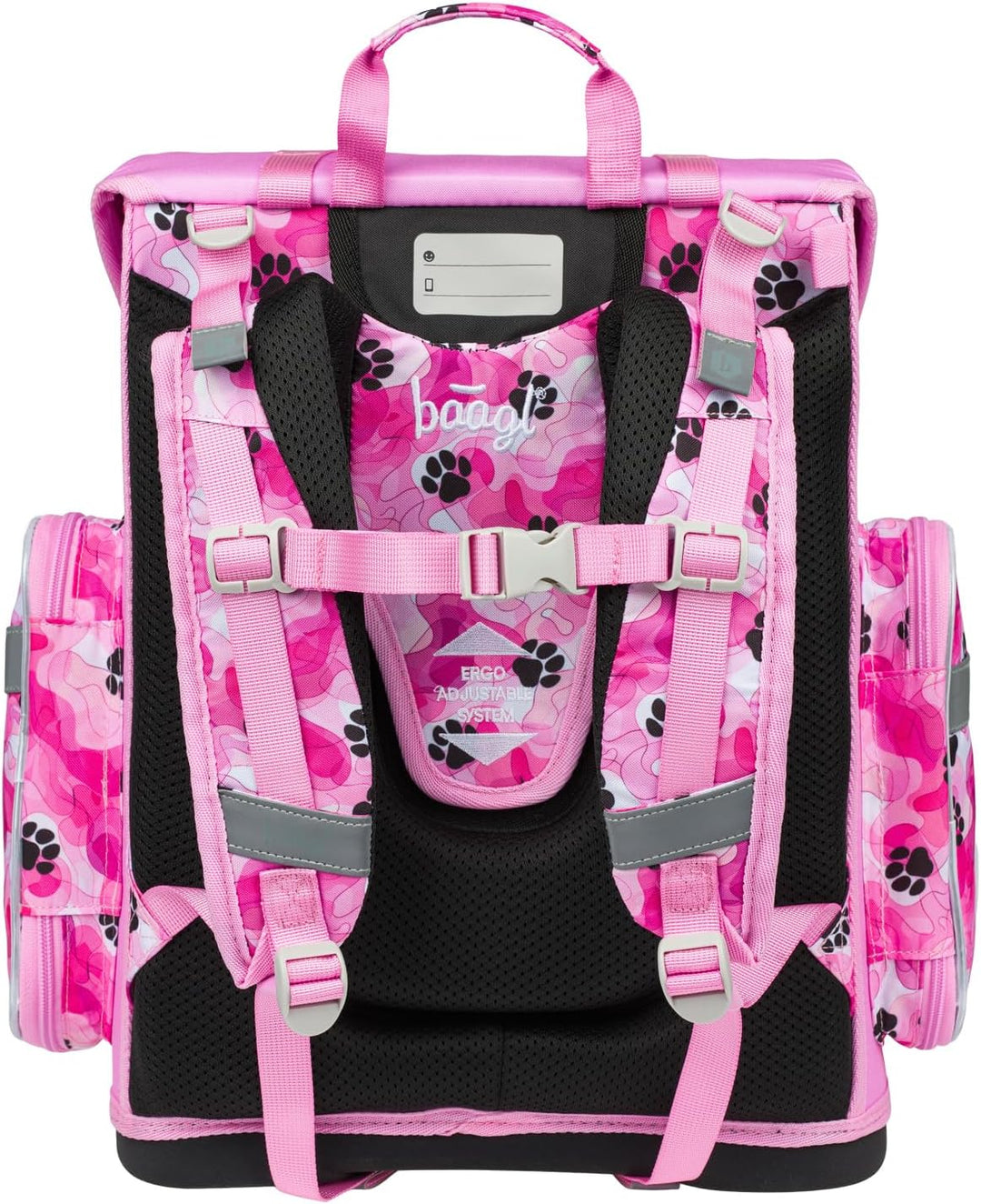 Baagl Schulranzen Jungen Mädchen Set 3 Teilig, Ergo Schultasche für 1. Klasse, Ergonomische Grundsch