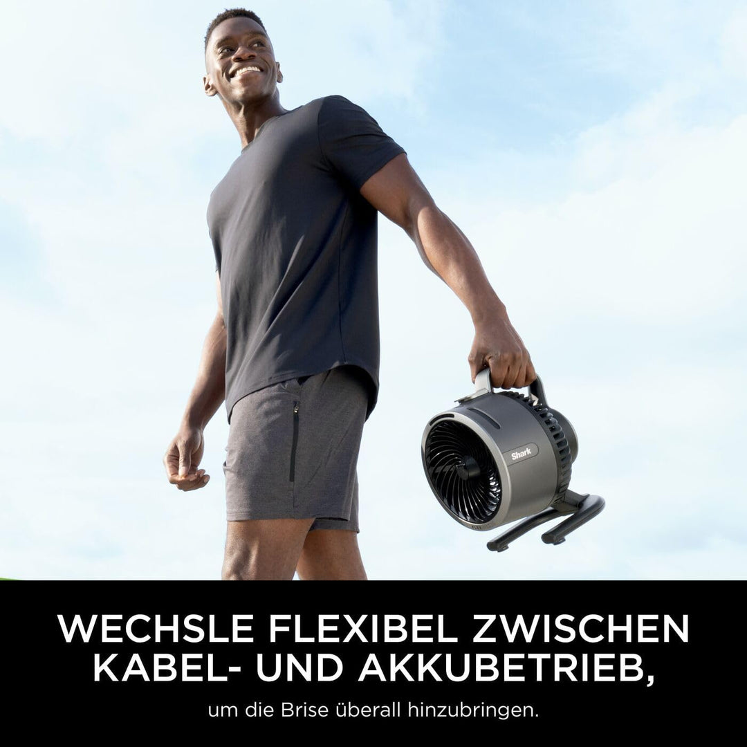 Shark FlexBreeze HydroGo – Leistungsstarker Nebelventilator, Kühlung im Innen- und Aussenbereich, Le