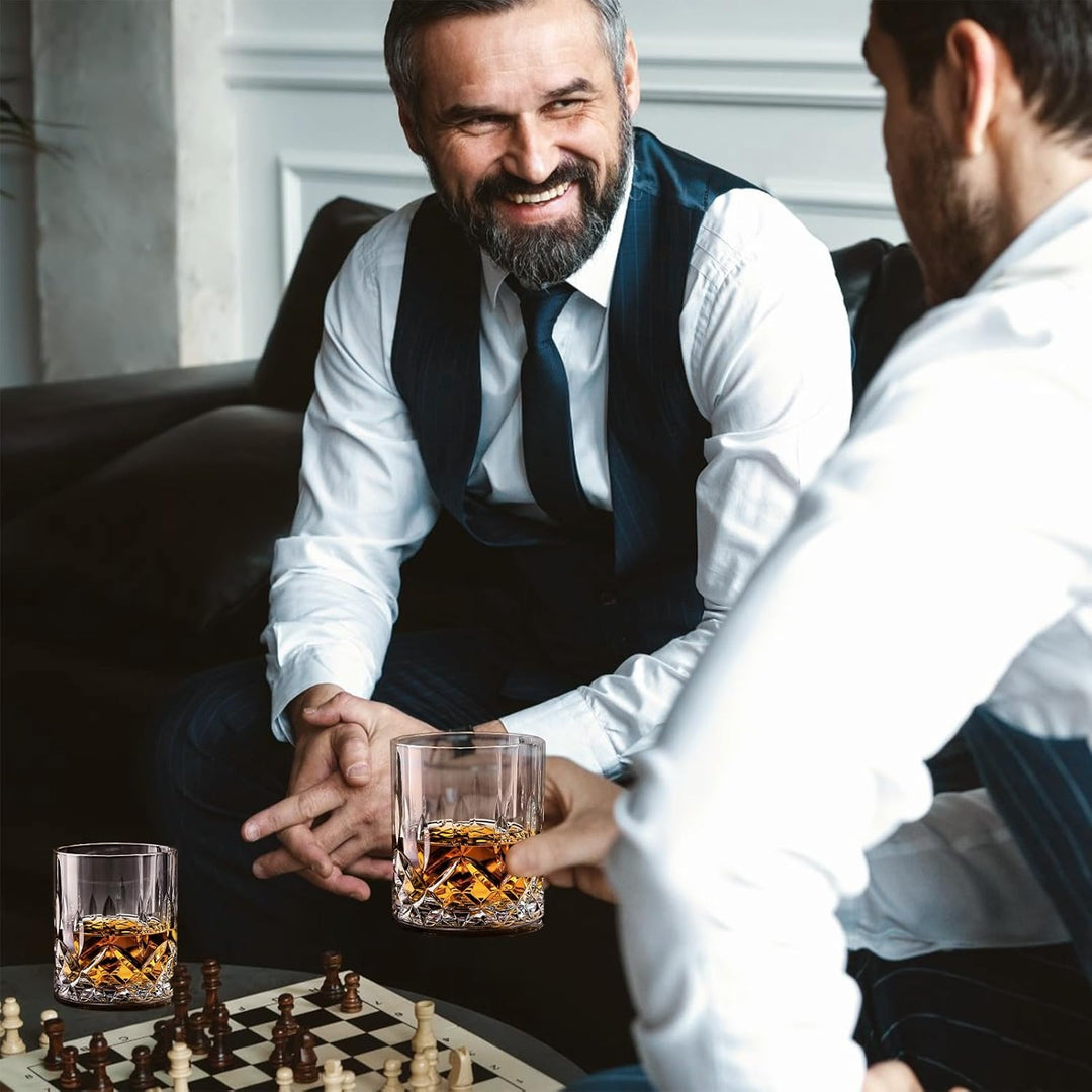 Whisky Geschenk Set,Whisky Steine Geschenkset,Whiskey Gläser Set Enthalten 8 Whiskey Steine & 2 Whis
