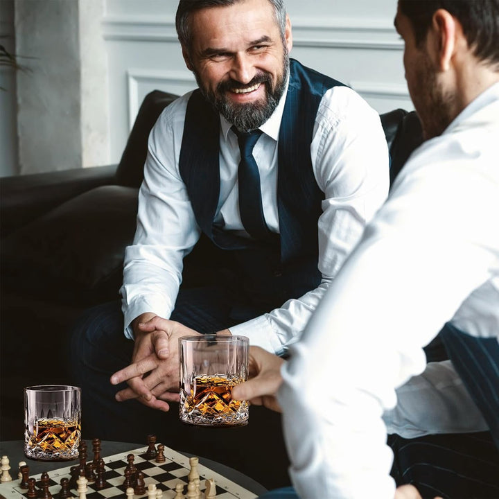 Whisky Geschenk Set,Whisky Steine Geschenkset,Whiskey Gläser Set Enthalten 8 Whiskey Steine & 2 Whis