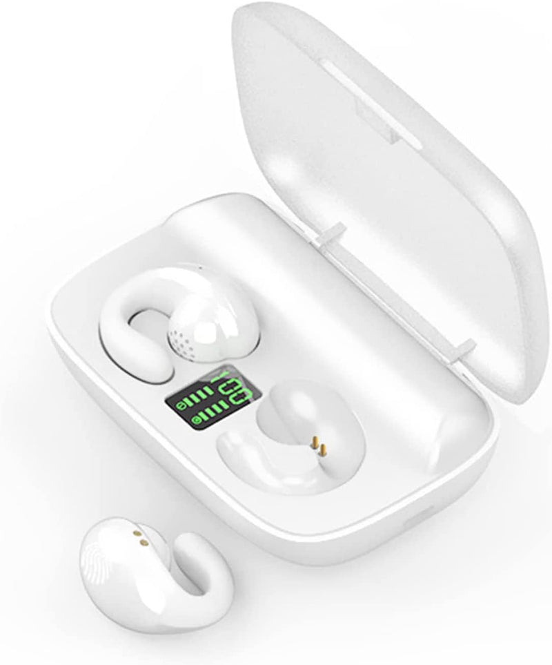 YUMMIN Open-Ear-Kopfhörer, kabellos, Bluetooth-Knochenleitung, Sport, kabellose Ohrhörer mit Ohrbüge