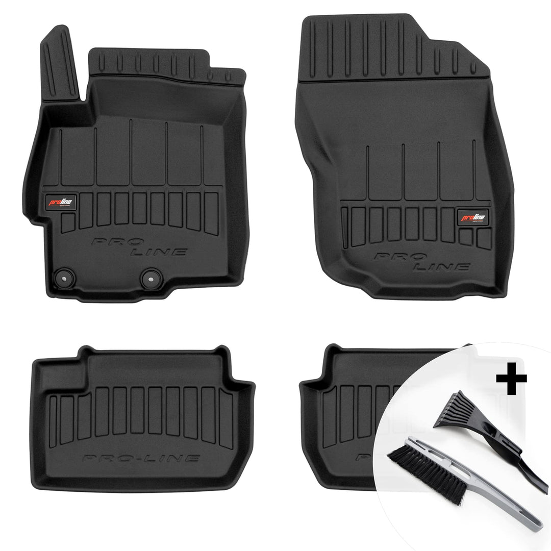 moto-MOLTICO 3D Gummimatten Auto Fussmatten Gummi Automatten 4-teilig Set - passend für Mitsubishi L