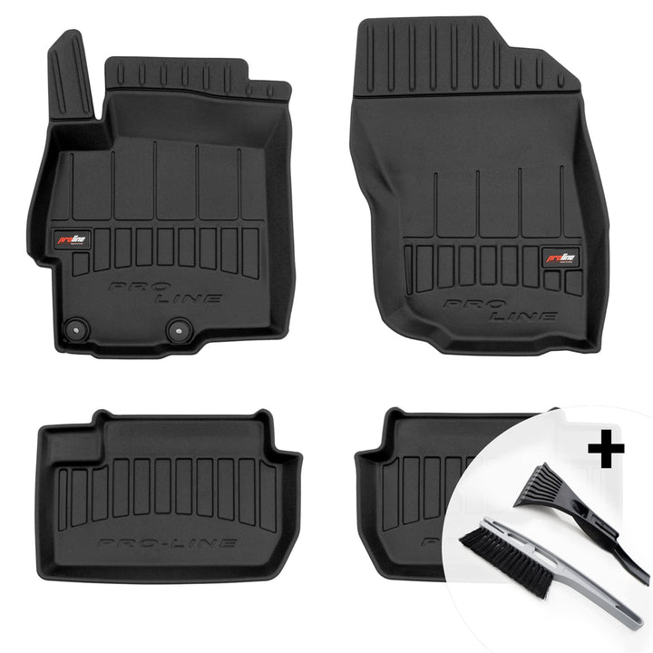 moto-MOLTICO 3D Gummimatten Auto Fussmatten Gummi Automatten 4-teilig Set - passend für Mitsubishi L
