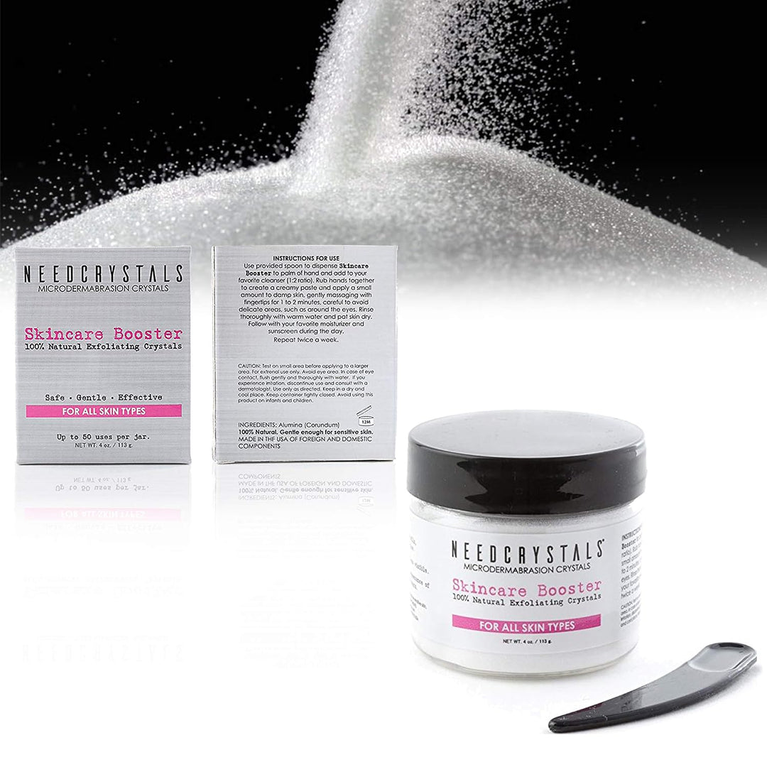 NeedCrystals Mikrodermabrasion Kristalle, Gesicht Peeling. Natürliches gesichtspeeling für stumpfe o