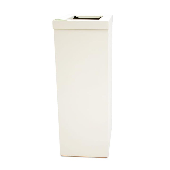 PROREGAL Wertstoffsammler RecycloFlex 60 | 60 Liter, HxBxT 70,5x26,3x34,3cm | Aluminium | Weiss, Wei