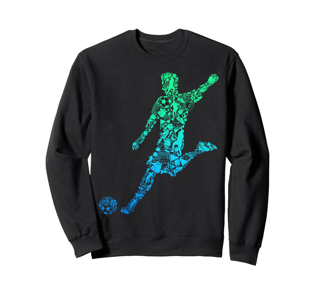 Fussball Fussballer Kinder Jungen Herren Sweatshirt