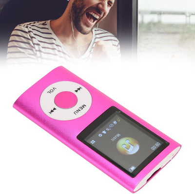 MP3-Player mit Bluetooth Rosa MP3-Player Aluminiumlegierung 1,8-Zoll-Player-Unterstützungs-Speicherk