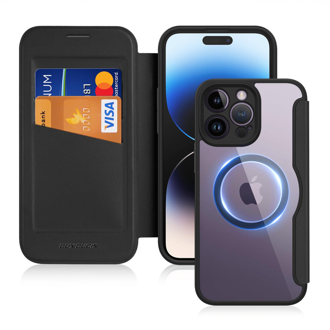 DUX DUCIS Hülle für iPhone 14 Pro Max Handyhülle Kompatibel mit MagSafe, Transparente Anti-Kratzer L