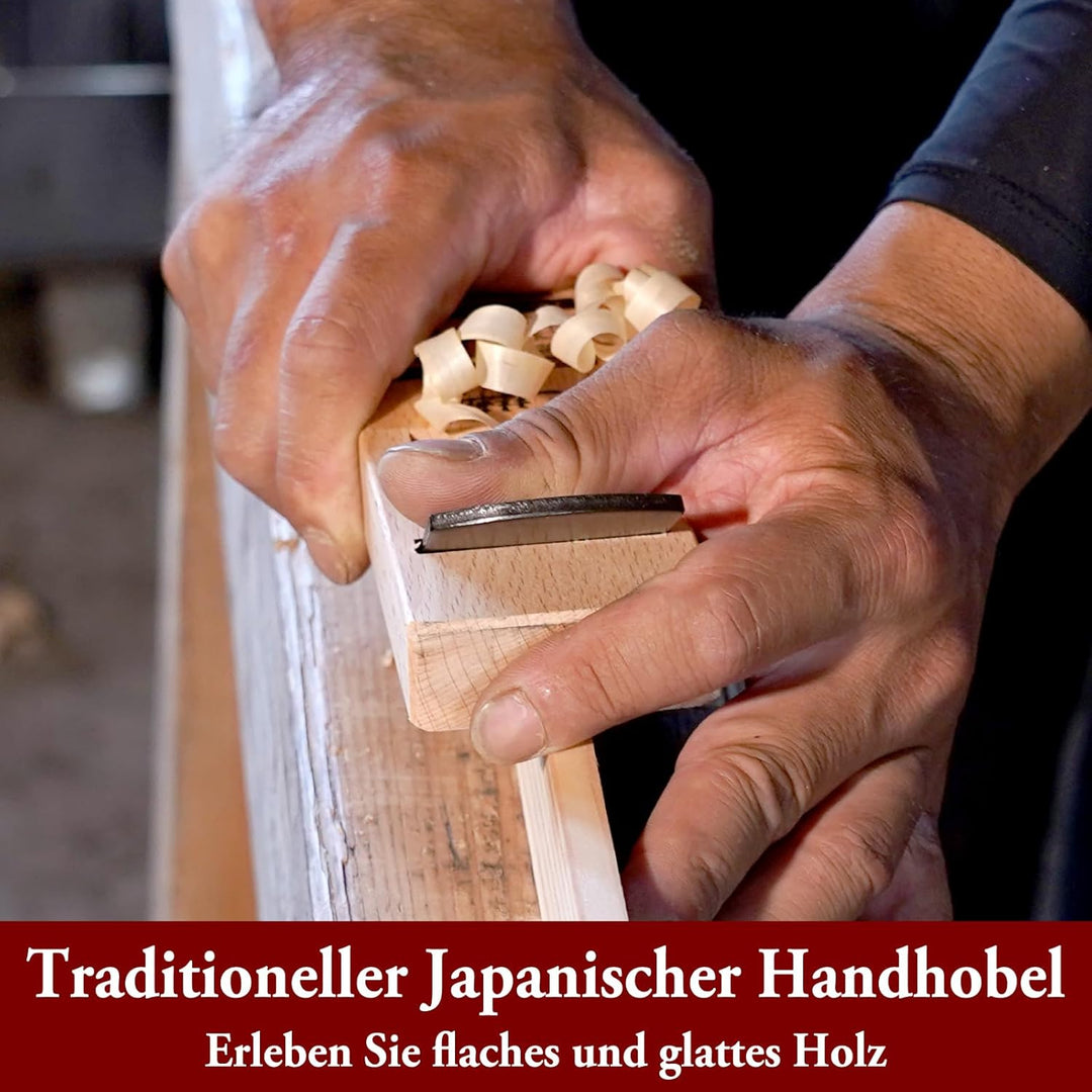 SUIZAN Japanische Holzblockhobel Kanna 4,2 cm (42 mm) Handhobel japanische Holzbearbeitungswerkzeuge