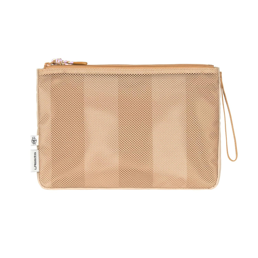 LÄSSIG Baby Windeltasche mit Wickelunterlage für unterwegs/Casual Changing Organizer beige/camel Bra