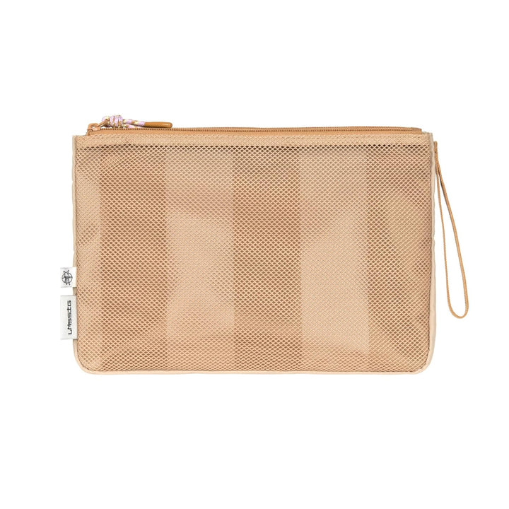 LÄSSIG Baby Windeltasche mit Wickelunterlage für unterwegs/Casual Changing Organizer beige/camel Bra