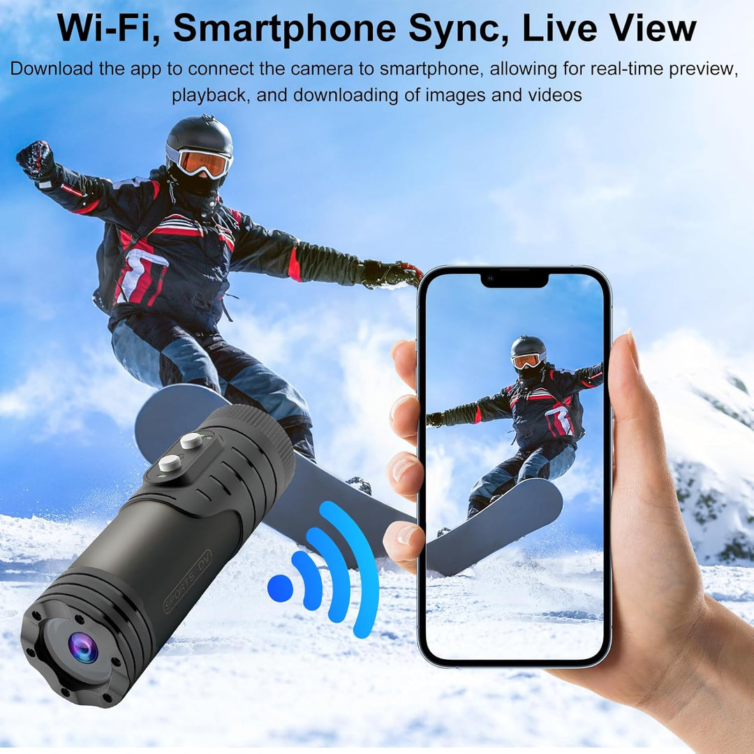 OBEST Action Cam Mini Helmkamera, Motorrad Dash Rekorder Outdoor wasserdicht Action Videokamera HD 1