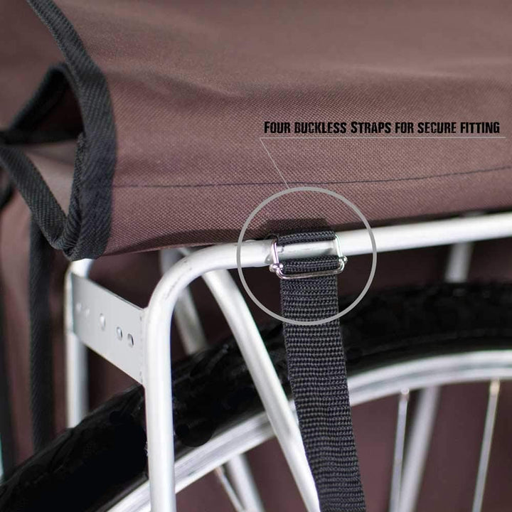 BikyBag Classic - Fahrrad Doppelpacktaschen für Fahrradheckträger (Gänseblümchen-Blumen) Einheitsgrö
