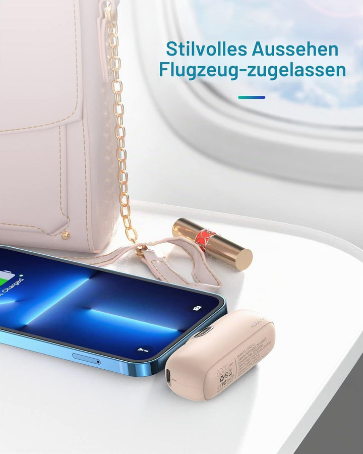 Kuulaa Power Bank 5000 mAh, PD 20W Powerbank Schnellladung,Tragbares Ladegerät, kompatibel mit iPhon