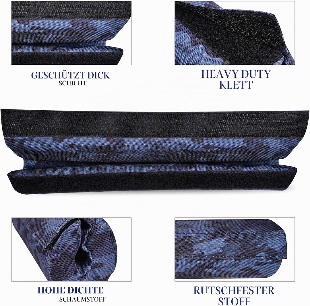 Barbell Padding, 30 mm Extra Thick, Hip Thrust Pad with Strength Fastening, Heavy Duty Rod Cushion w