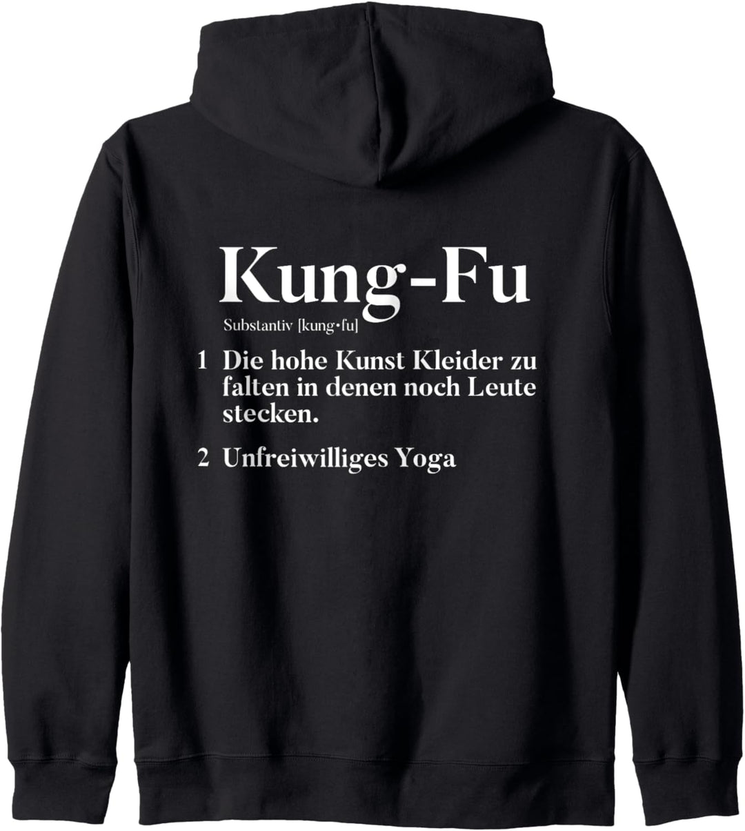 Kung Fu | Kunst Kleider Zu Falten In Denen Leute Stecken Fun Kapuzenjacke