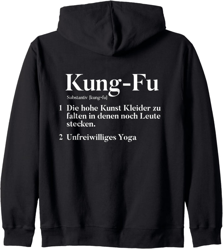 Kung Fu | Kunst Kleider Zu Falten In Denen Leute Stecken Fun Kapuzenjacke