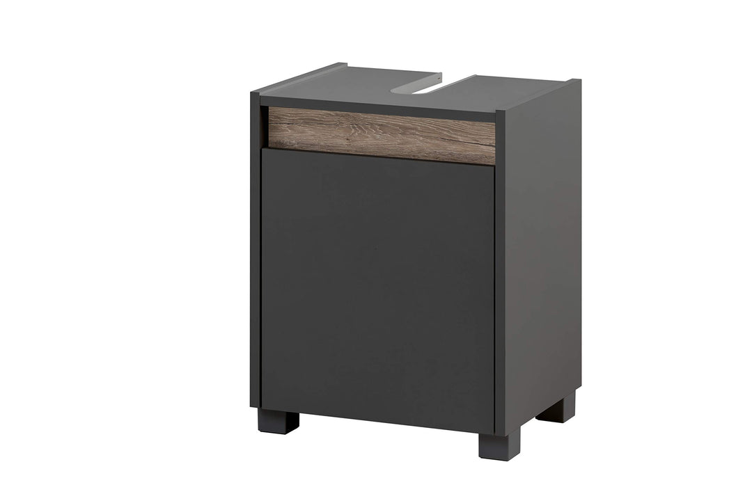 Schildmeyer Waschbeckenunterschrank 148462 Cosmo, 42 x 54,5 x 33 cm (BxHxT), anthrazit Schmal Anthra