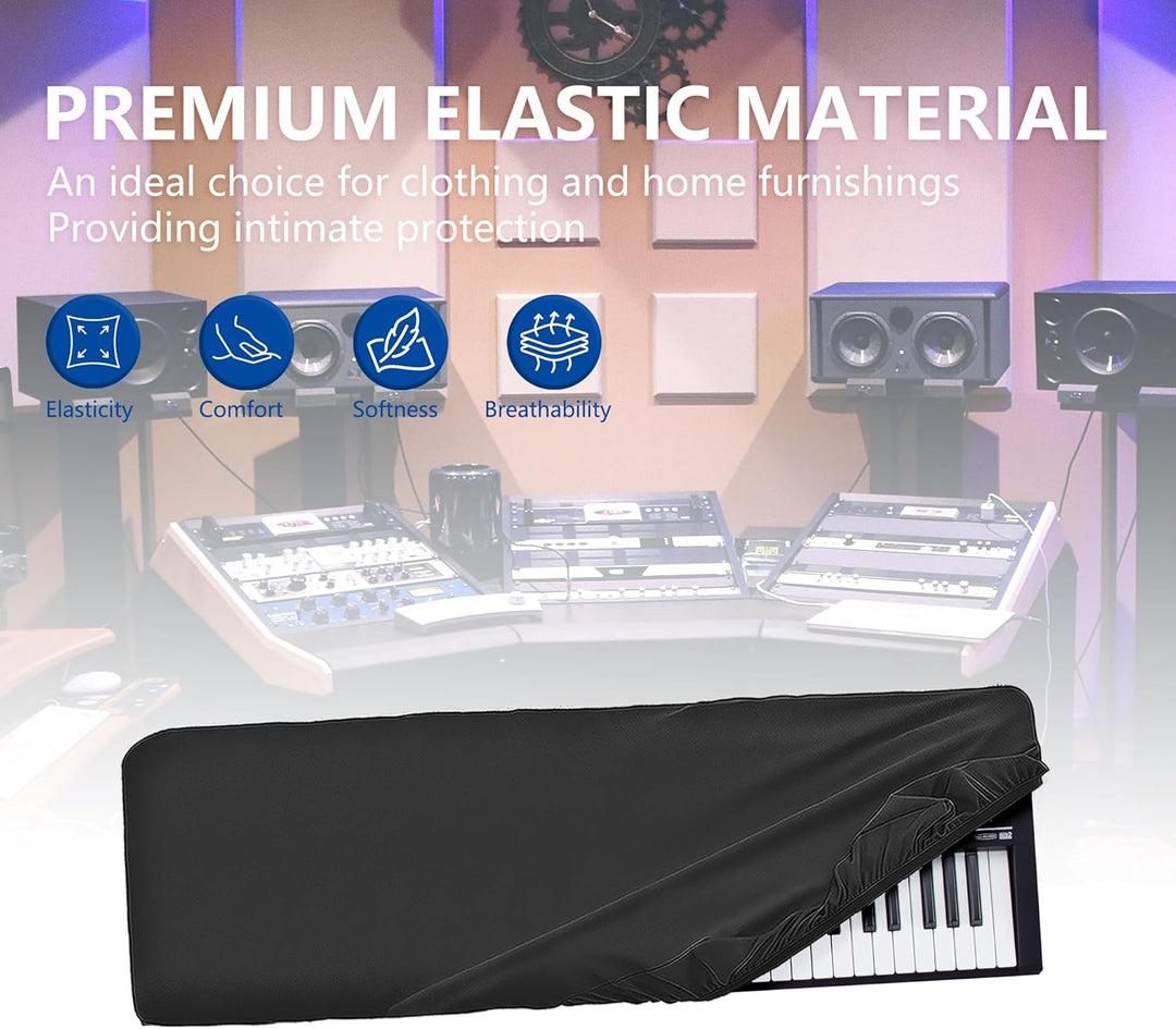 Musiin Staubschutz für Klaviertastatur mit 61 Tasten, kompatibel mit Roland V-COMBO VR-09-B, FA-06,
