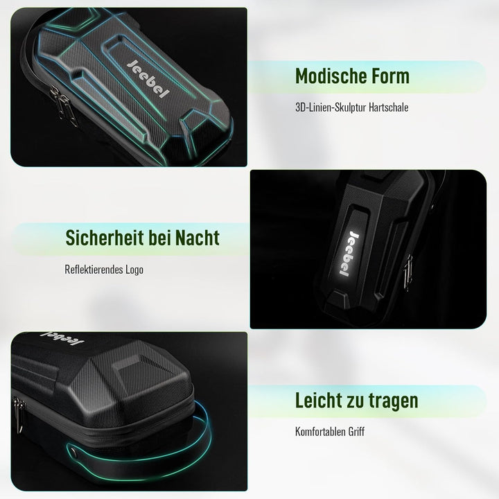 3/4/5L E Scooter Tasche, Grosse Kapazität wasserdichte Lenkertasche mit Schnellverschluss-Montage, U