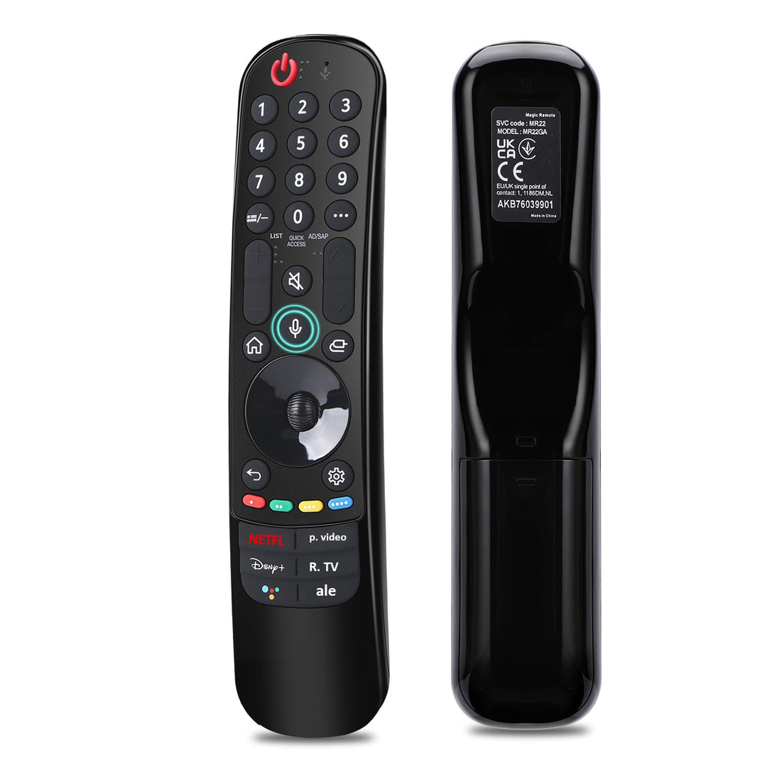 Gvirtue MR22GN Sprach Magic Fernbedienung für LG fernseher, Ersatz für LG Fernbedienung MR23GA MR22G