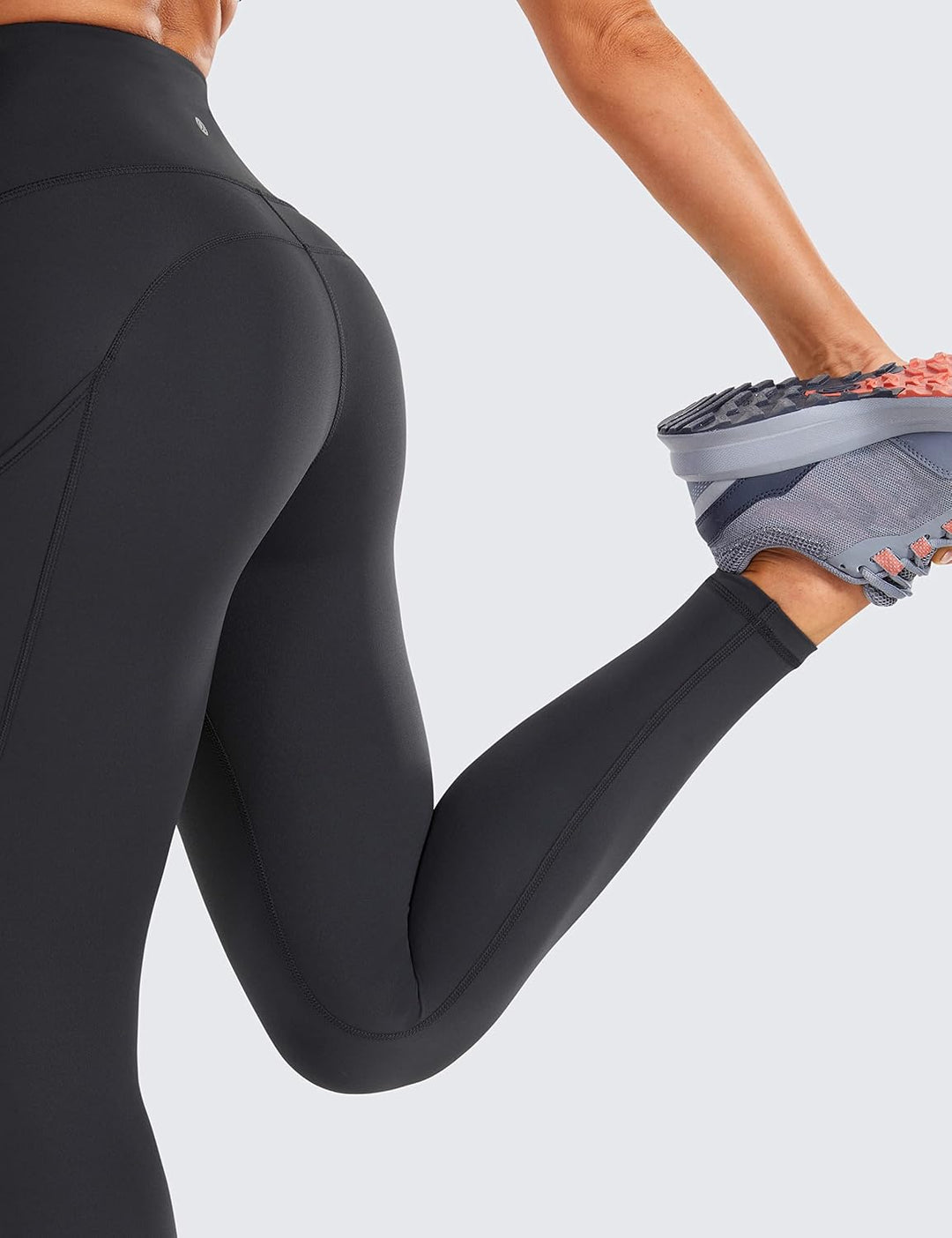 CRZ YOGA Damen Naked Feeling Sport Leggings mit Taschen High Waist Sporthose Gym Blickdicht Yogahose