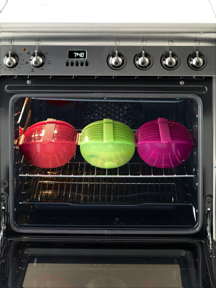 Lékué Ogya rojo Dampfbox XL in rot, Kunststoff, 1000 ml Rot 15x10x8 cm Dampftiefe Tasche, Rot 15x10x