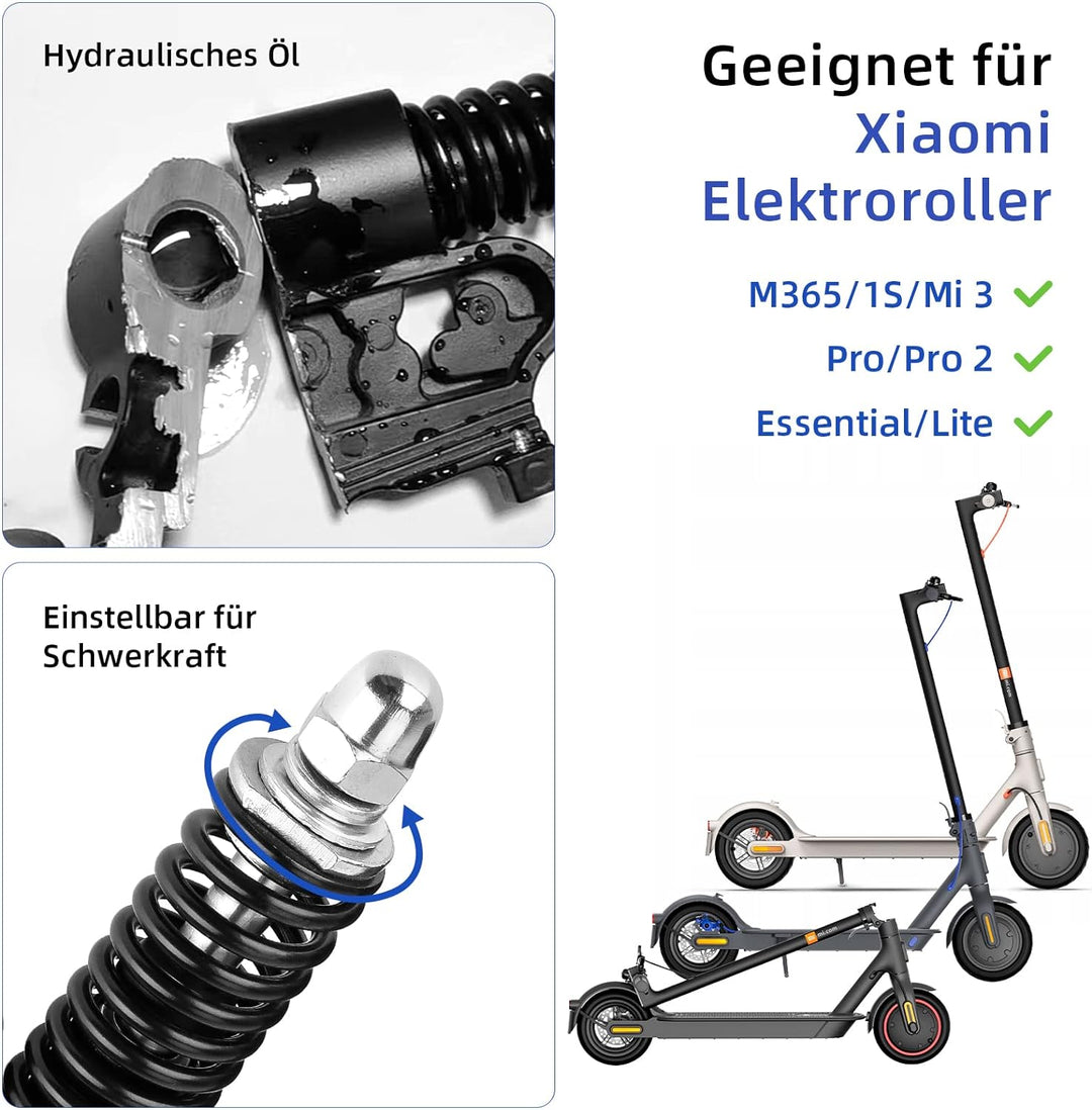 ulip Hydraulische Federung vorne Stossdämpfer mit Schutzblech vorne und Reflektor für Elektro-Scoote